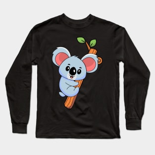 Cute Koala Hugging a tree Long Sleeve T-Shirt